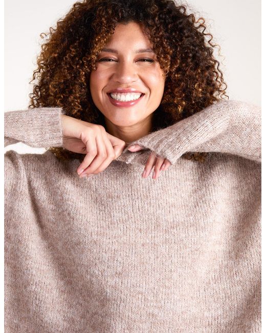 Blue Vanilla Brown Round Neck Jumper