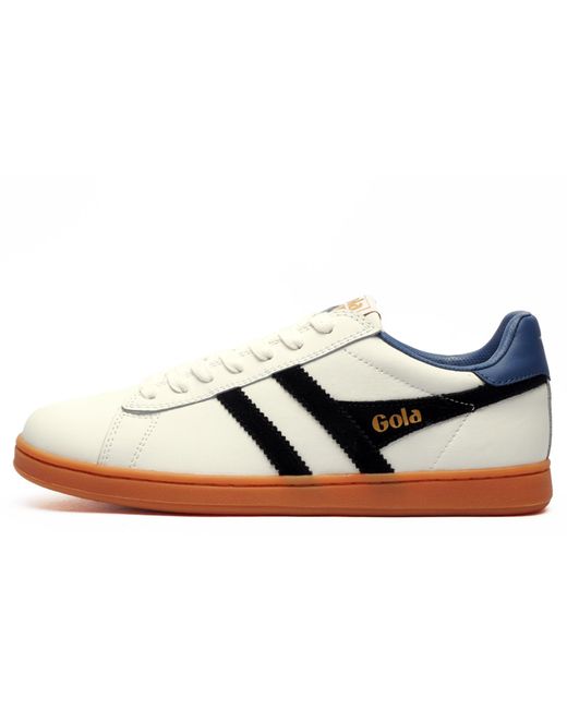 Gola Black Classics Equipe Ii Leather Trainers for men