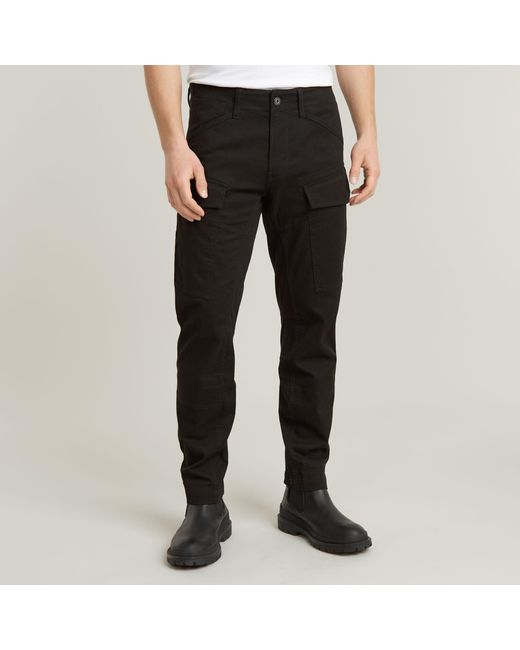 G-Star Black G-Star Raw Cargo Regular Tapered Pants for men