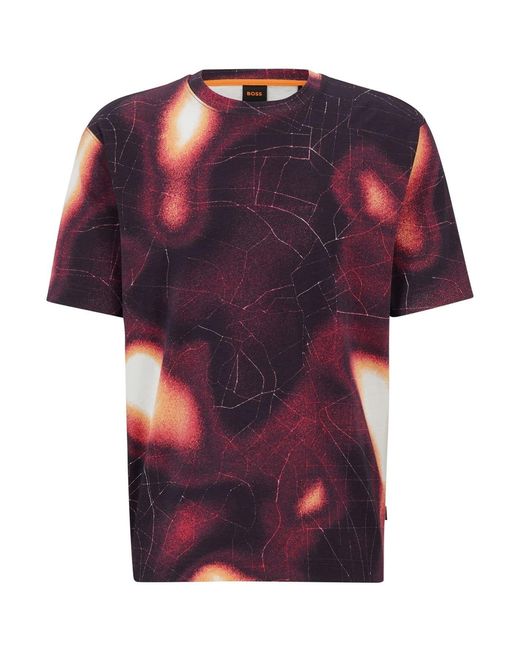 Boss Red Crew Neck Short Sleeve Regular Fit T-Shirt for men