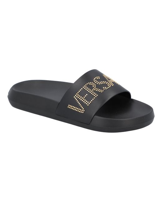 Versace Gummi-Pool-Sandalen in Black für Herren