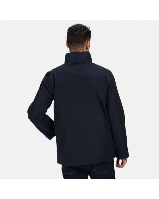Regatta Blue Defender Iii 3-In-1 Waterproof Windproof Jacket Performance for men