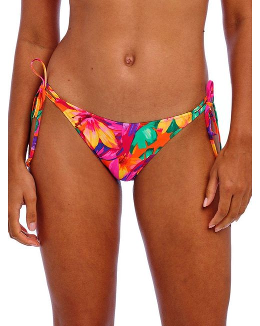 Freya Red Sun Haze Tie Side Bikini Brief