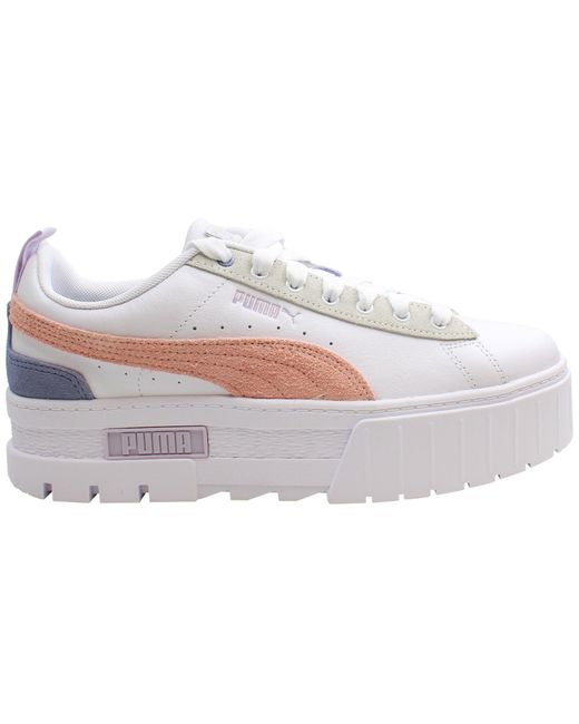 PUMA White Mayze Mix Trainers