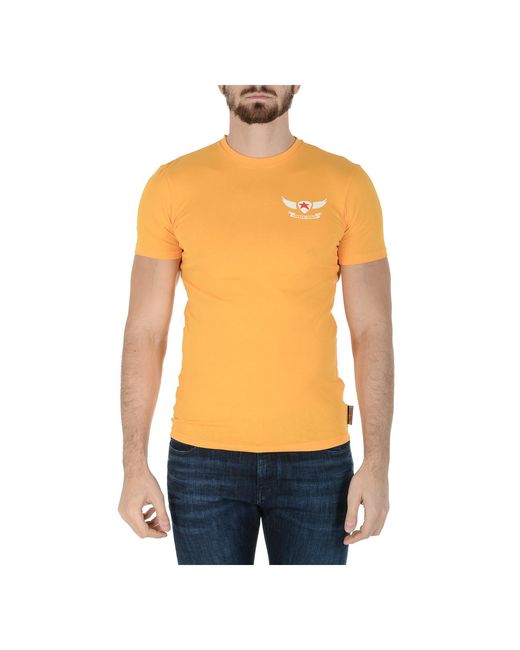 Andrew Charles by Andy Hilfiger Blue T-Shirt Short Sleeves Round Neck Keita for men