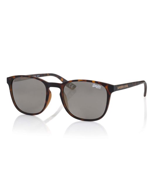 Superdry Brown Square Matte Tortoise Sds Summer6