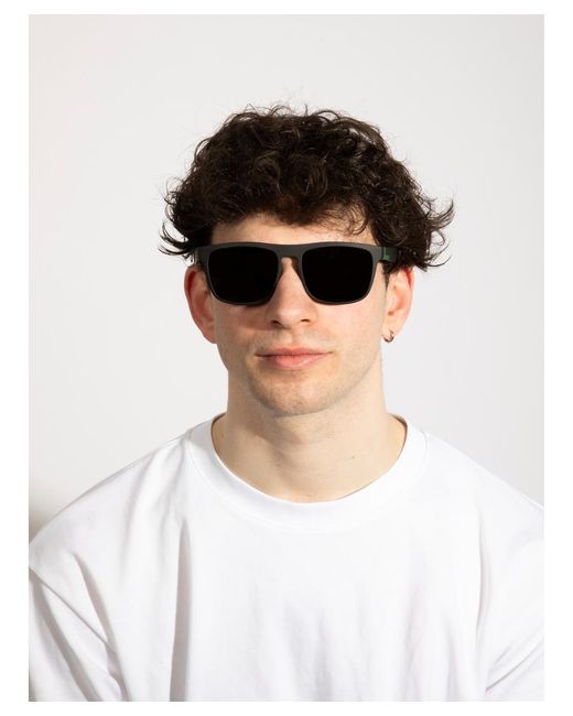 SVNX Blue Matte Wayfarer Sunglasses With Mirrored Lens for men