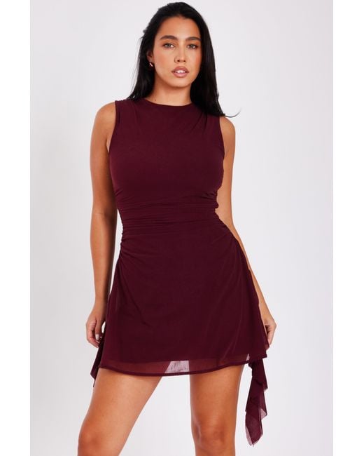 rose gold sparkly mini dress Evelyn Sequin Mini Dress-Rose Gold