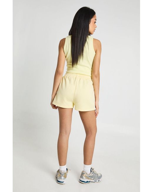 Boohoo Natural Contrast Binding Sweat Short