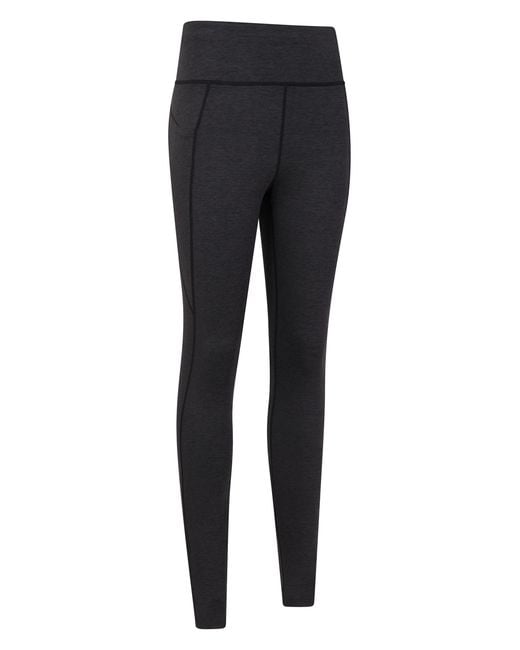 Mountain Warehouse Blue 'Contin' Thermal Hiking Leggings Moisture Wicking Bottoms
