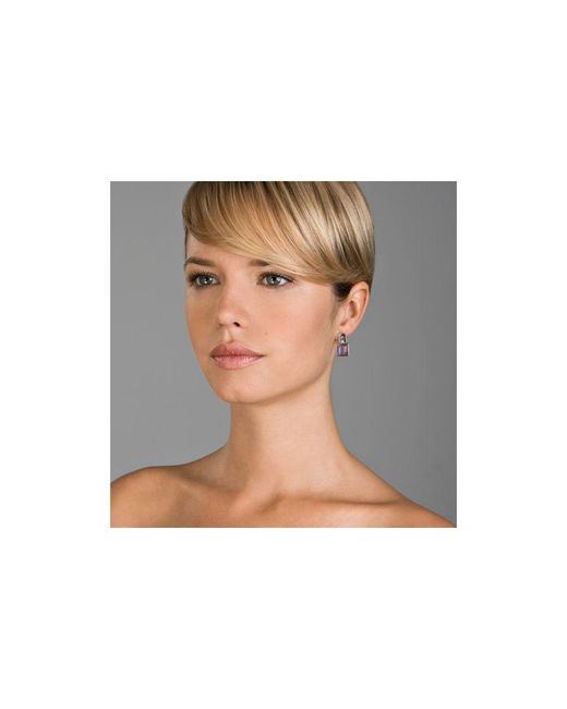 Orphelia Brown 925 Sterling Drop Earrings
