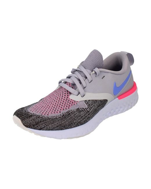 Nike Purple Odyssey React 2 Flyknit Running Trainers