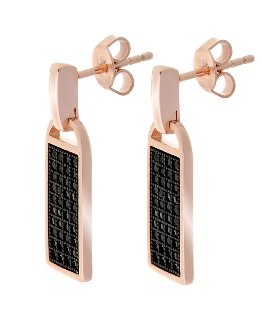 Orphelia Dames 925 Sterling Zilveren Dangle Oorbellen in het White