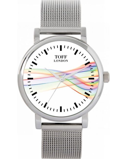 Toff London Gray Tlws-65 38Mm Pride Ribbon Batons Watch