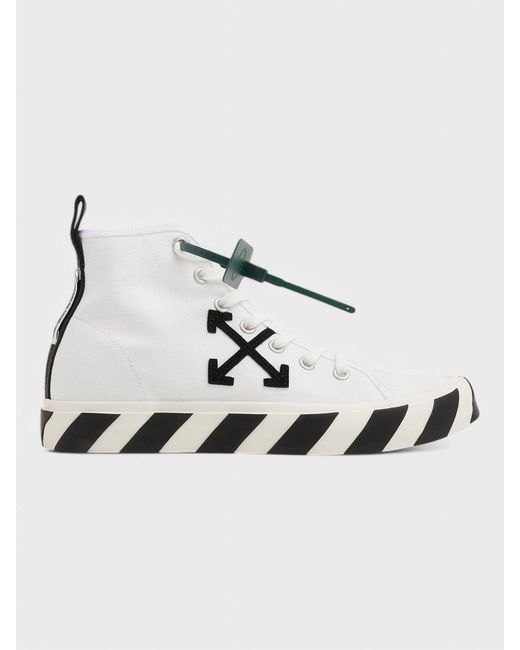 Off-White c/o Virgil Abloh Natural Vulc Sneaker Mid Canvas