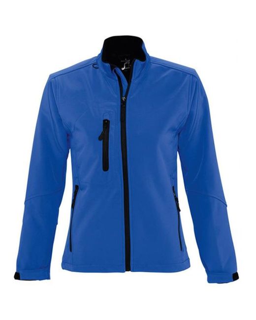 Sol's Roxy Soft Shell Jacket (Ademend, Winddicht En Waterbestendig) (Koningsblauw) in het Blue