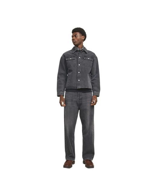 Jack & Jones Gray And 592 Cotton Jeans Denim) for men