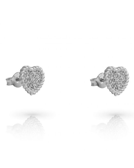 Orphelia Metallic 'Elite' 925 Sterling Stud Earrings