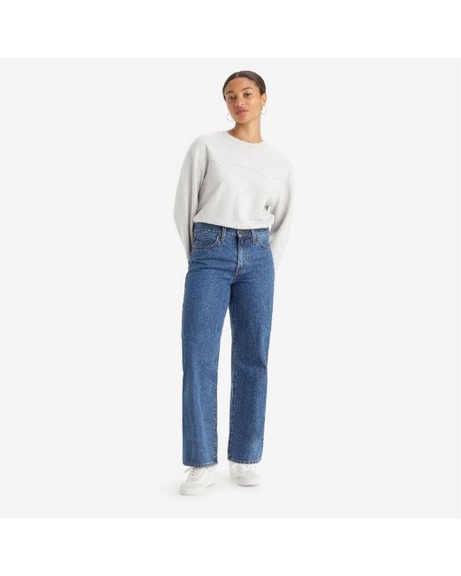 Levi's Blue Levi's Baggy High Rise Five Pocket Jeans