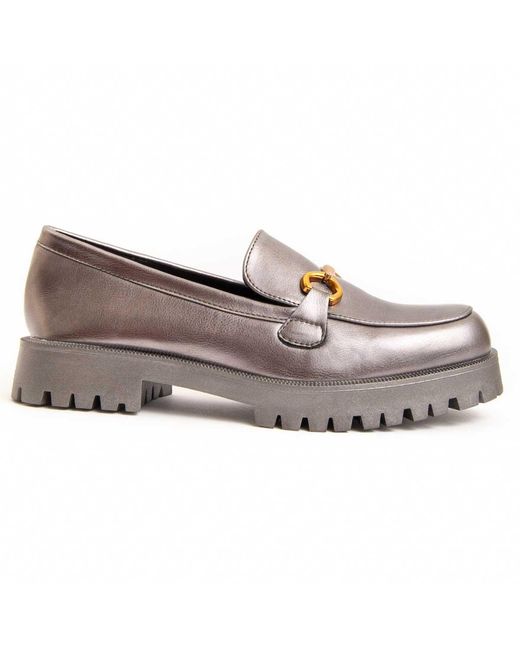 Montevita Gray Platform Moccasin Macca3