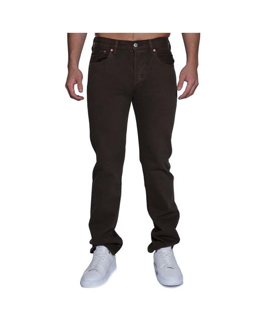 Levi's Black Levi's Motion Five Pocket Straight Leg Jeans for men