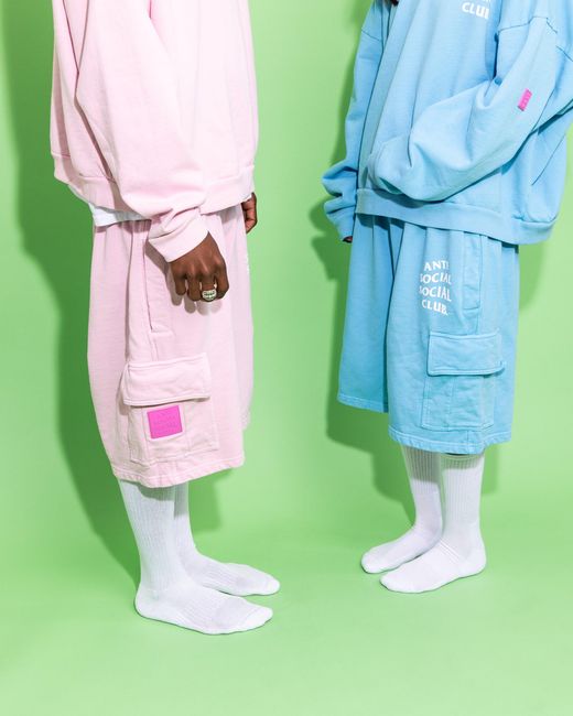 ANTI SOCIAL SOCIAL CLUB Purple Anti Social Club Assc Mind Games Sweatshorts