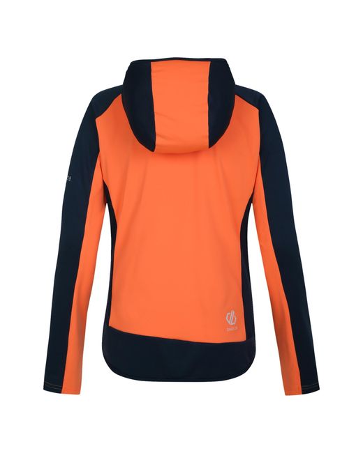 Dare 2b Orange Ladies Traversing Core Stretch Midlayer (Live Wire/Moonlight Denim)