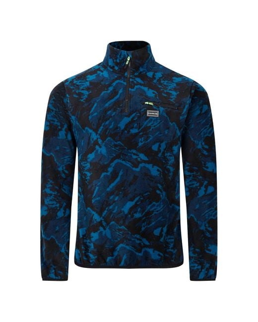 Dare 2b Blue Affinity Half-Zip Pocket Fleece for men