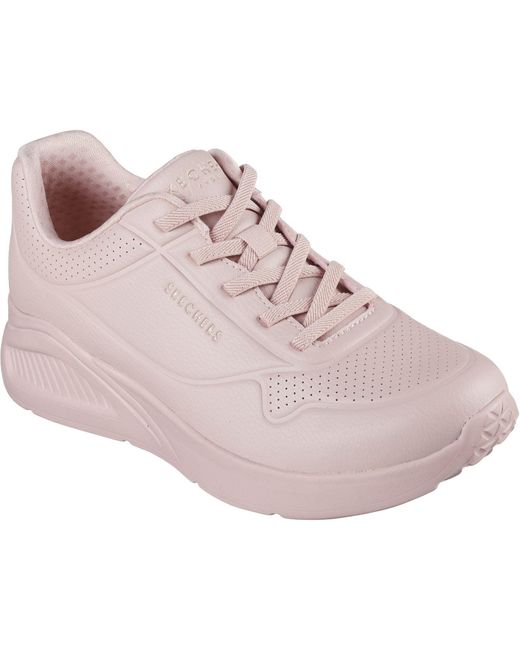 Skechers Uno Lite Work Polyurethaan Damestrainers Blush in het Pink