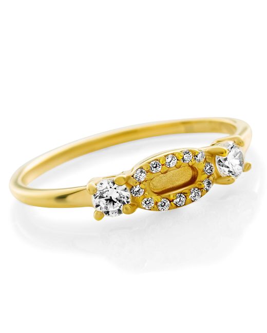 Orphelia Yellow 'Lily' 925 Sterling Ring