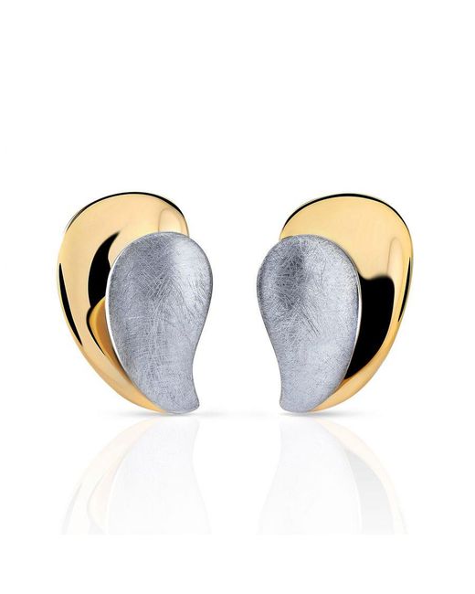 Orphelia Blue 'Ameliana' 925 Sterling Stud Earrings