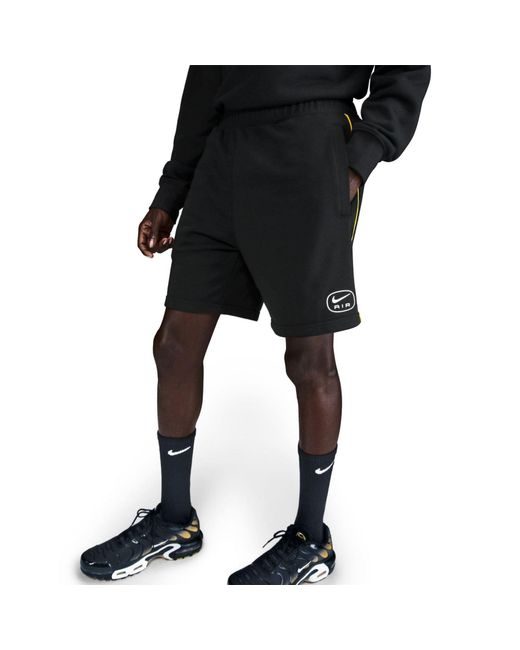 Nike Black Nsw Sw Air Short Ft Jogger for men