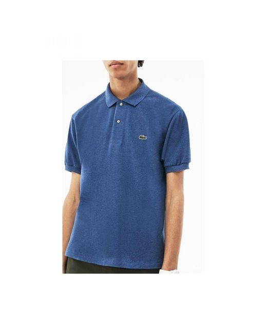 Lacoste Blue Classic Fit Cobalt Polo Shirt Cotton for men