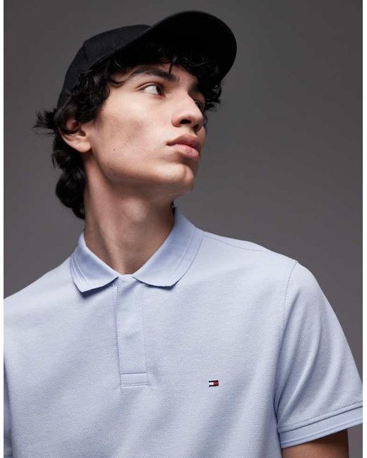 Tommy Hilfiger Gray Textured Regular Polo Shirt for men