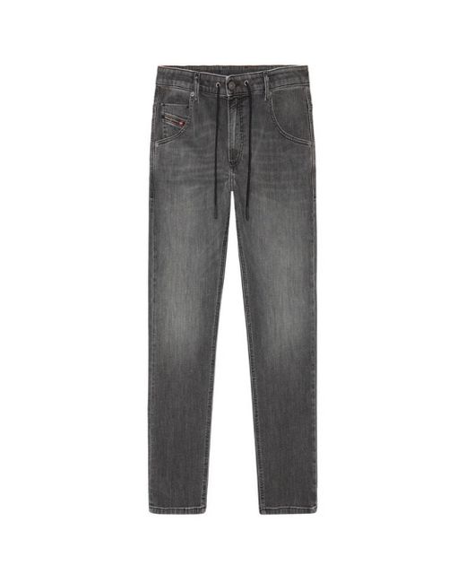 DIESEL Gray Krooley-Y-T Jogg Jeans Cotton for men