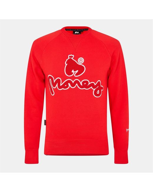 Money Red Chenille Crew for men