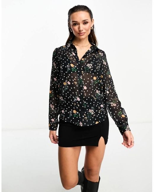 ASOS Black Long Sleeve Soft Shirt