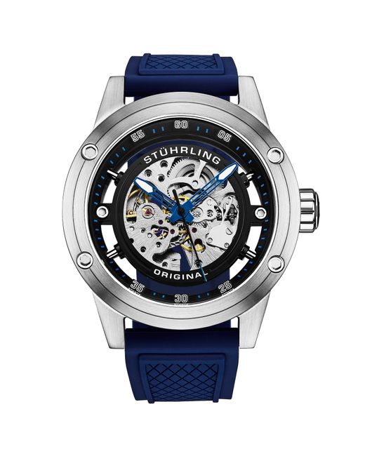 Stuhrling Blue Grandiose 4034 Automatic 50Mm Skeleton for men