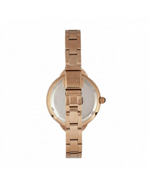 Bertha Metallic Madison Sunray Dial Bracelet Watch