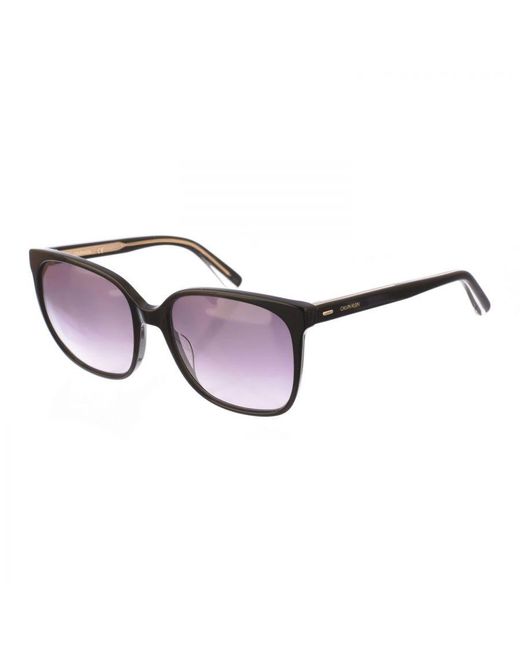 Calvin Klein Brown Butterfly-Shaped Acetate Sunglasses Ckj21707S