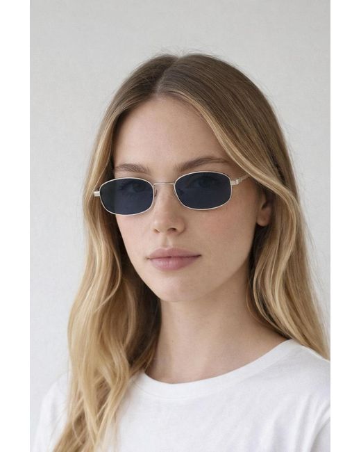 SVNX Brown Slim Metal Oval Frame