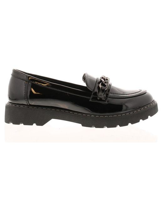 Apache Brown Shoes Work School Kilburn Slip On Patent