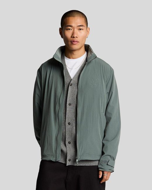 Lyle & Scott Gray Keyline Windbreaker Jacket for men