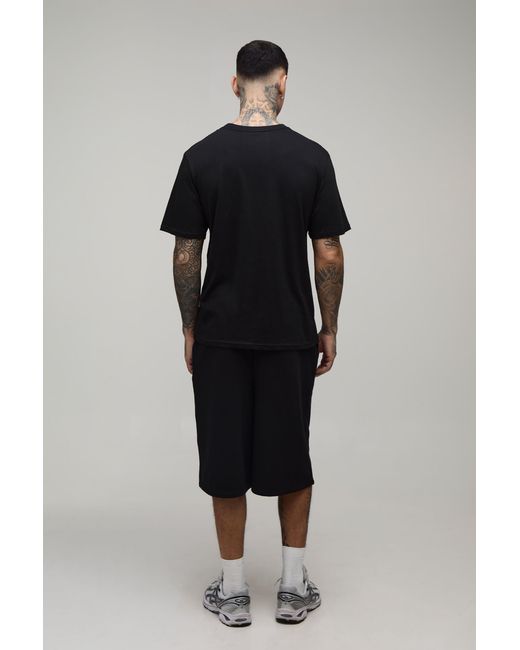 BoohooMAN Gray Tall Regular Floyd License Print T-Shirt for men