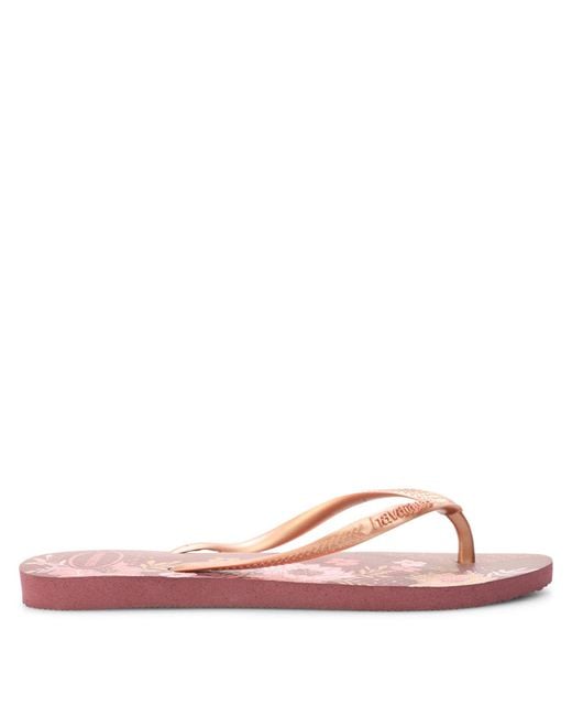 Havaianas Pink Slim Organic Flip-Flops