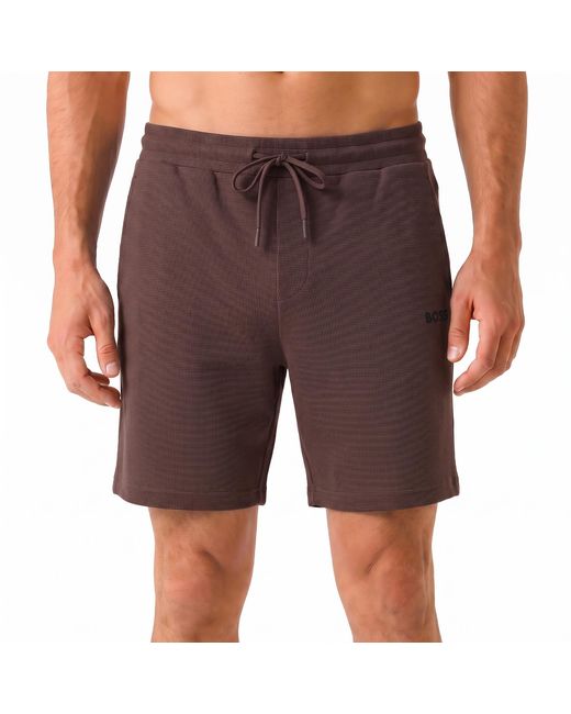 Boss Purple Cotton Sports Shorts 50535884 for men