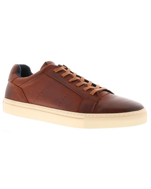 Front Brown Skate Shoes Trainers Bronx Leather Lace Up Leather (Archived) for men