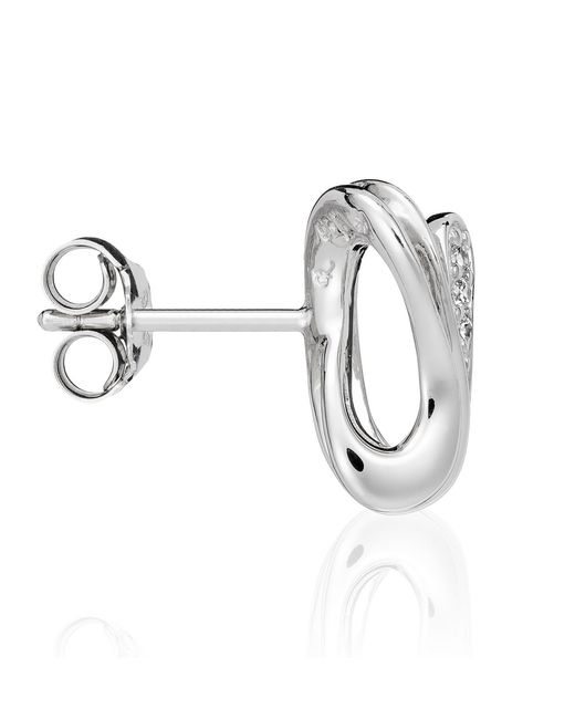 Orphelia Metallic 925 Sterling Stud Earrings