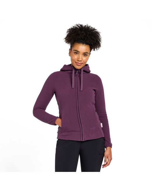 Peter Storm Purple Full Zip Microfleece Mid-Layer Hoodie For Walking & Hiking