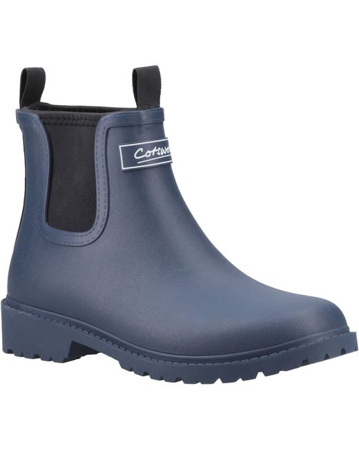 Cotswold Blue Barton Rubber Wellington Boots